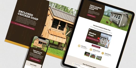 Chicken coop line on tablet and phone