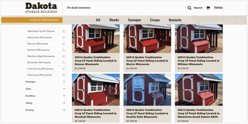 Example of EcommerceWebsite