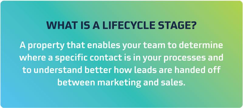Lifecycle Stages Defined