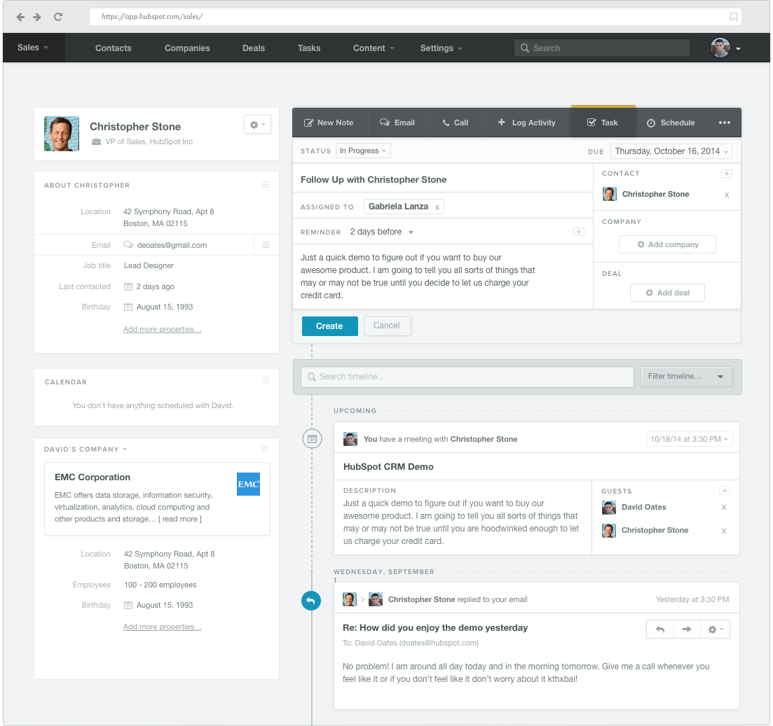 HubSpot-CRM-Contact-Profile