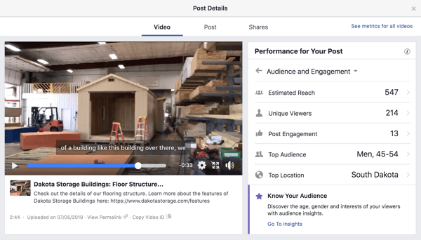 Dakota Storage Buildings utilizes video in their social media marketing plan